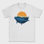Whale Sunset, Tricou Barbati (Unisex)