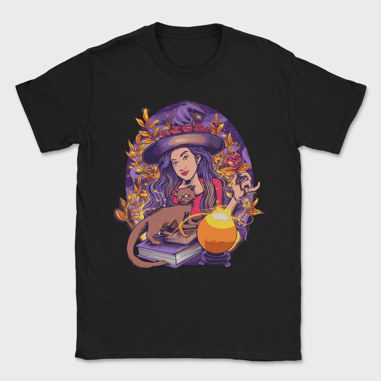 Witchcraft And Cat, Tricou Barbati (Unisex)