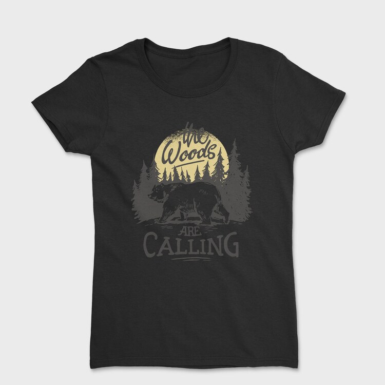 The Woods Are Calling Bear Sun, Tricou Femei