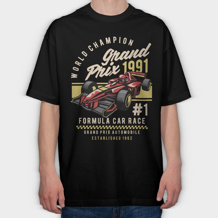 F1 Grand Prix 1991, Tricou Oversize Barbati (Unisex)