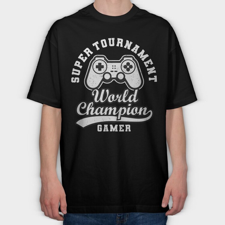 World Game Champion, Tricou Oversize Barbati (Unisex)