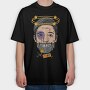 Zombie Smiley Fine, Tricou Oversize Barbati (Unisex)