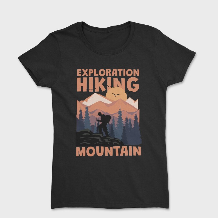 Exploration Hiking Mountain, Tricou Femei