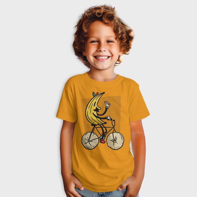 Banana Riding Bike, Tricou Copii