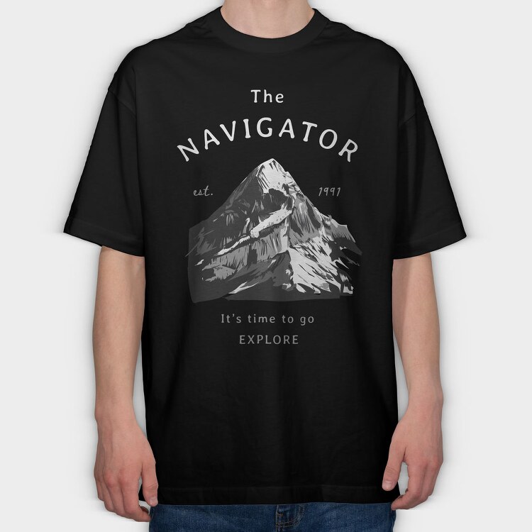 Explore 1991, Tricou Oversize Barbati (Unisex)