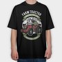 Farm Fresh Tractor, Tricou Oversize Barbati (Unisex)