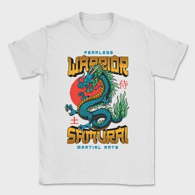 Fearless Samurai Dragon, Tricou Barbati (Unisex)