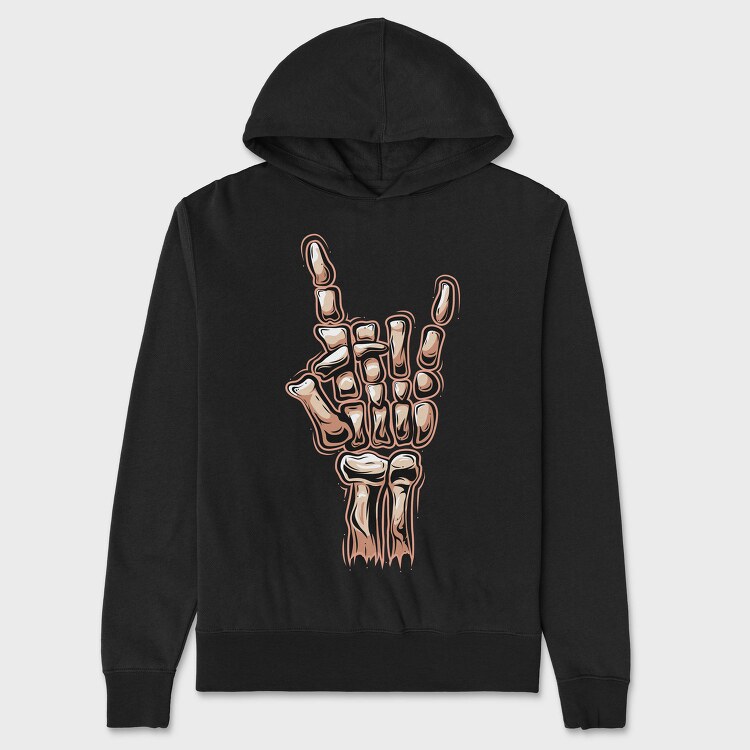 Finger Wave Hand, Hanorac Oversize Barbati (Unisex)