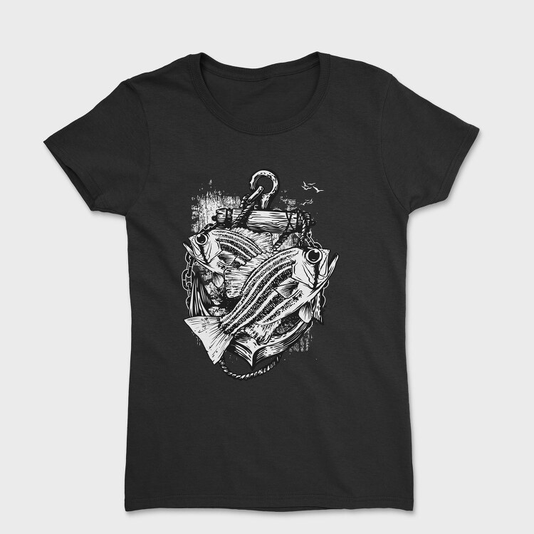 Fishing Anchor Fish, Tricou Femei