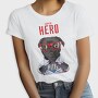 Pug Super Hero, Tricou Femei