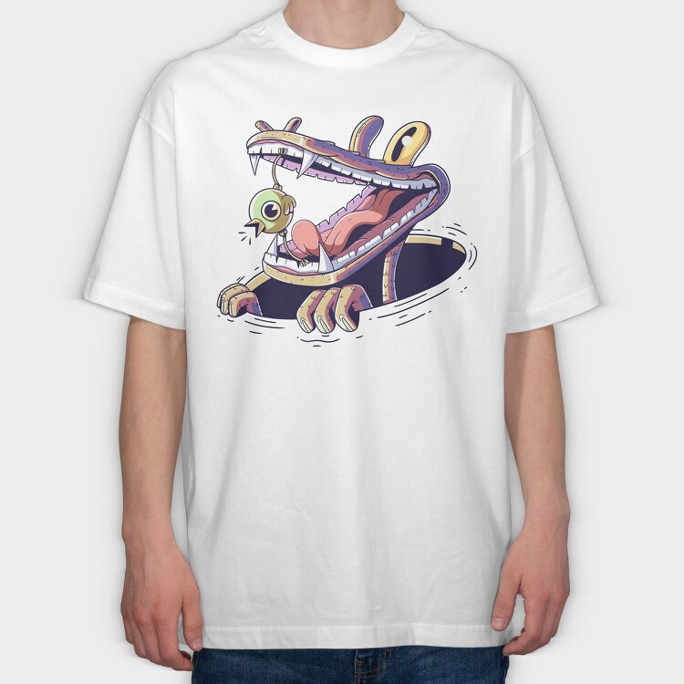 Fangs And Claws, Tricou Oversize Barbati (Unisex)