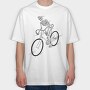 Skeleton Rider, Tricou Oversize Barbati (Unisex)