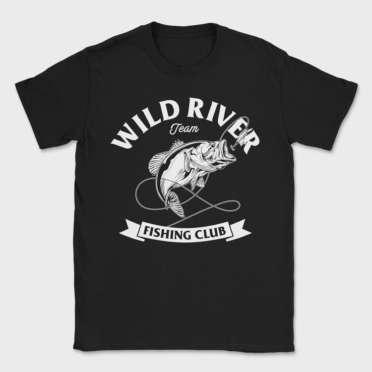Fishing Club Bass, Tricou Barbati (Unisex)