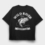Fishing Club Bass, Tricou Oversize Barbati (Unisex)