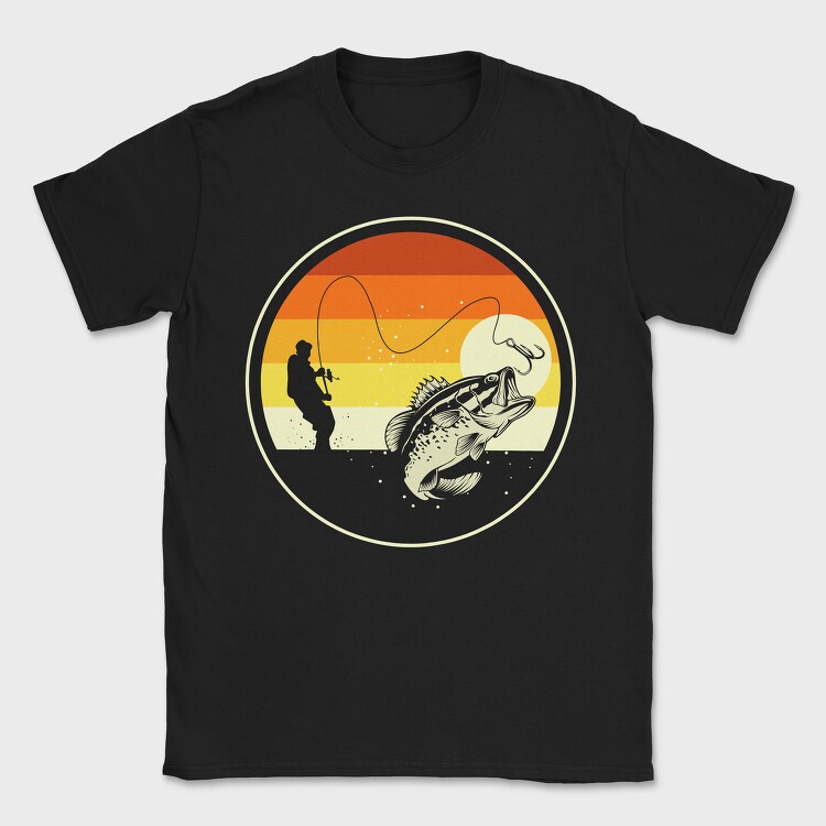 Fishing Sunset, Tricou Barbati (Unisex)