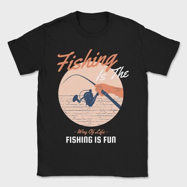 Fishing Way Of Life, Tricou Barbati (Unisex)