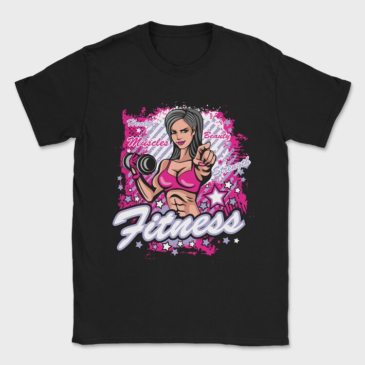 Fitness Girl Power, Tricou Barbati (Unisex)