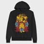 Flame Angel Roses, Hanorac Oversize Barbati (Unisex)