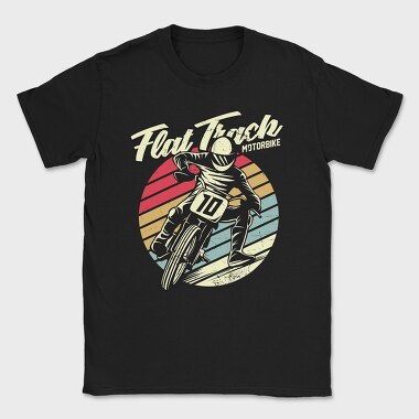 Flat Track Rider, Tricou Barbati (Unisex)