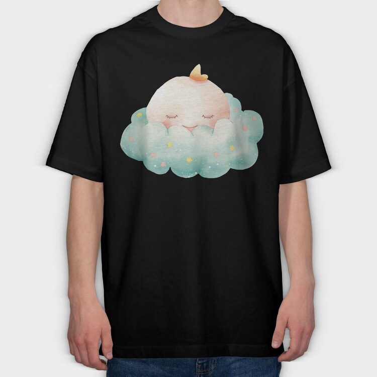 Cloud Sleepy Stars, Tricou Oversize Barbati (Unisex)
