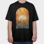 City Sunset Niche, Tricou Oversize Barbati (Unisex)
