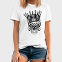 Skull Crown King, Tricou Barbati (Unisex)