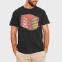 Eat Sleep Books Repeat, Tricou Barbati (Unisex)