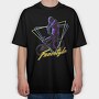 Freestyle Neon Cyclist, Tricou Oversize Barbati (Unisex)