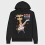 Giraffe Rockstar, Hanorac Oversize Barbati (Unisex)