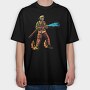 Firefighter Skeleton, Tricou Oversize Barbati (Unisex)