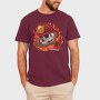 Firefighter Skull, Tricou Barbati (Unisex)