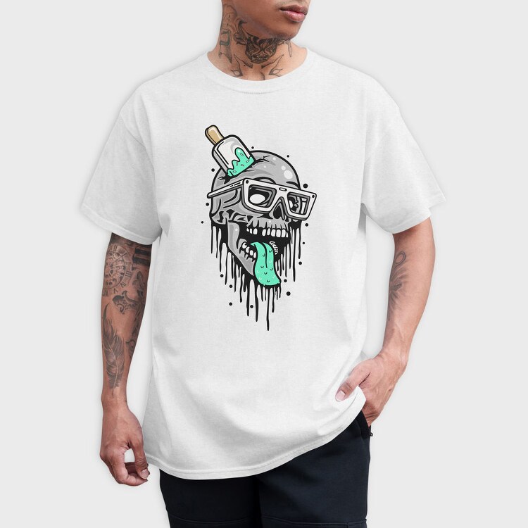Skull Glasses Pickle, Tricou Barbati (Unisex)
