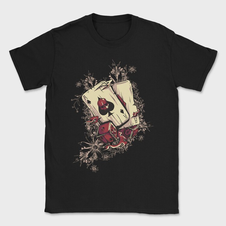 Ace Of Spades Skull, Tricou Barbati (Unisex)