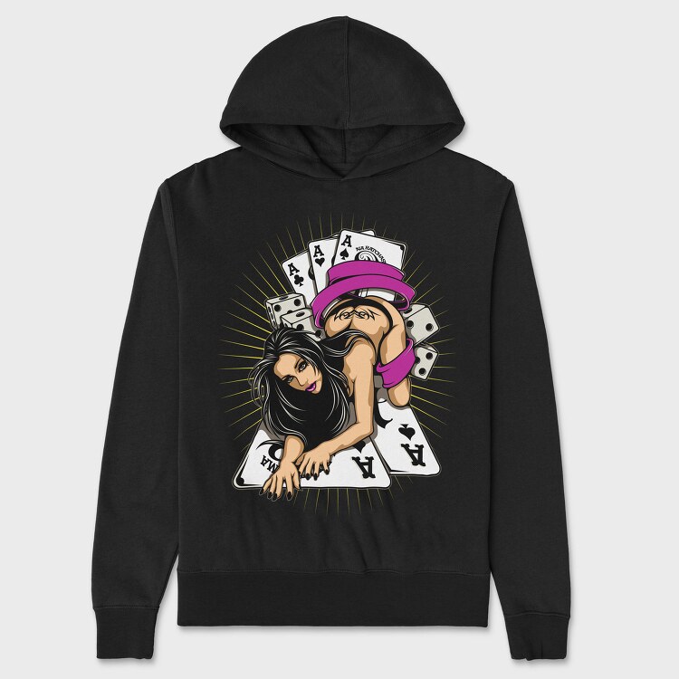 Aces Of Spades, Hanorac Oversize Barbati (Unisex)