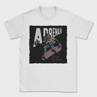 Adrenalinin Blood Skate, Tricou Barbati (Unisex)