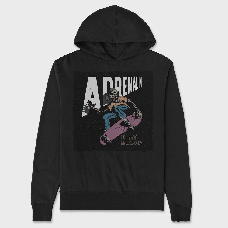 Adrenalinin Blood Skate, Hanorac Oversize Barbati (Unisex)