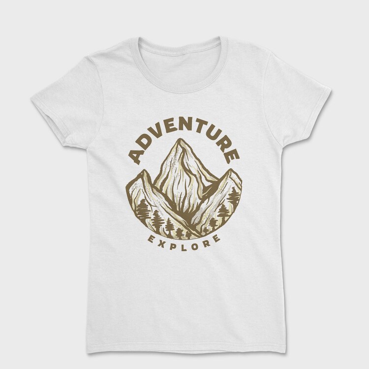 Adventure Explore Mountain, Tricou Femei