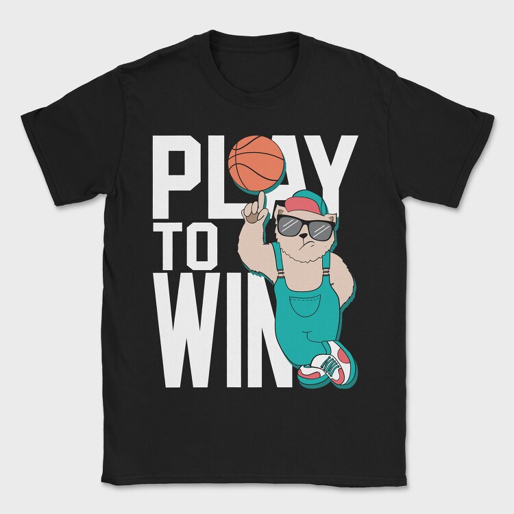 Basketball Bear Cool, Tricou Barbati (Unisex)