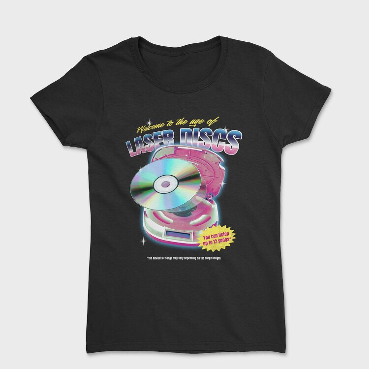 90s Laser Discs Age Of, Tricou Femei