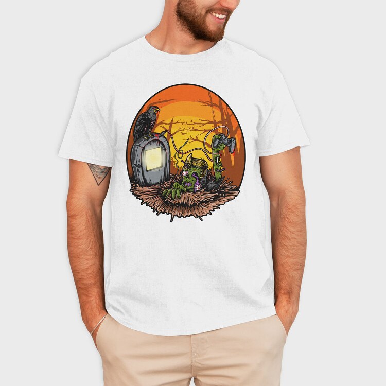 Zombie Gaming Horror, Tricou Barbati (Unisex)