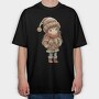 Christmas Whimsical Girl, Tricou Oversize Barbati (Unisex)