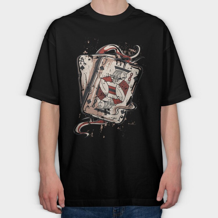 Ace Jack Spade, Tricou Oversize Barbati (Unisex)