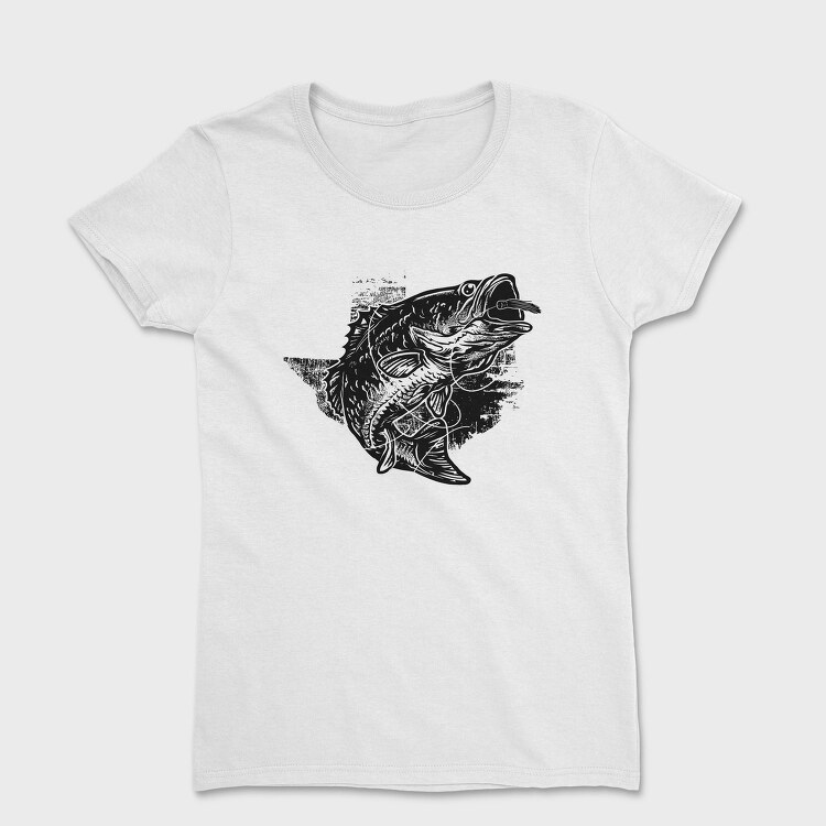 Bass Fish Hook, Tricou Femei