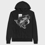 Bass Fish Hook, Hanorac Oversize Barbati (Unisex)