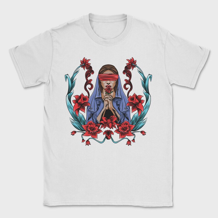 Blindfolded Beauty, Tricou Barbati (Unisex)