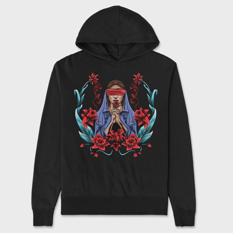 Blindfolded Beauty, Hanorac Oversize Barbati (Unisex)