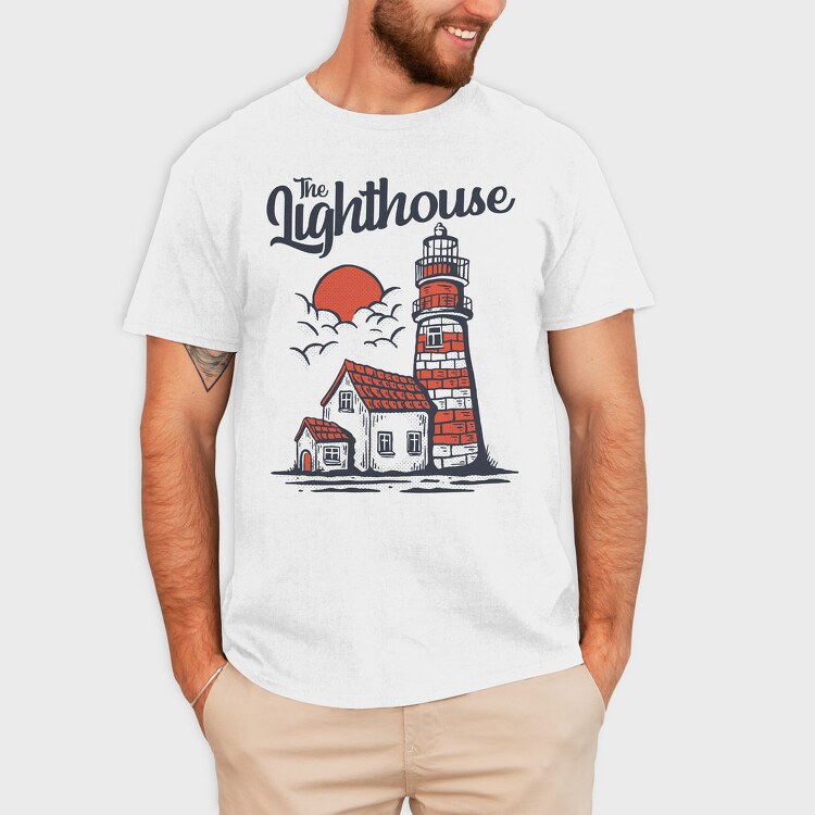 Lighthouse House, Tricou Barbati (Unisex)