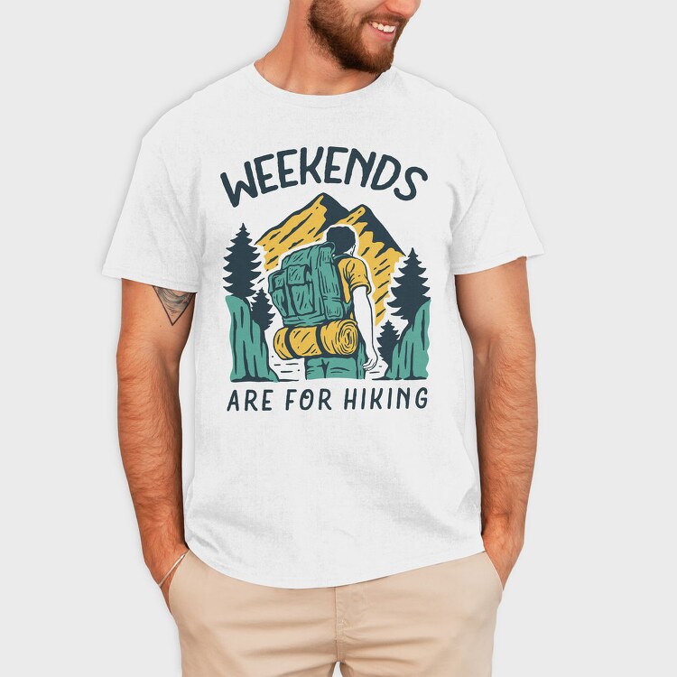 Weekend Hike Vibes, Tricou Barbati (Unisex)