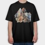 Climber Climbing Mountain, Tricou Oversize Barbati (Unisex)