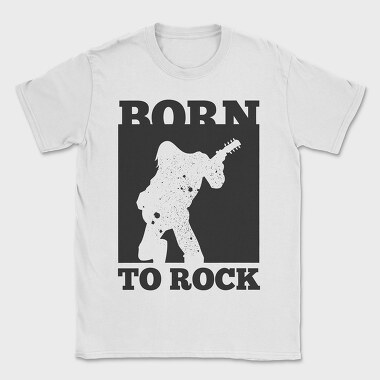Born To Rock Guitar, Tricou Barbati (Unisex)